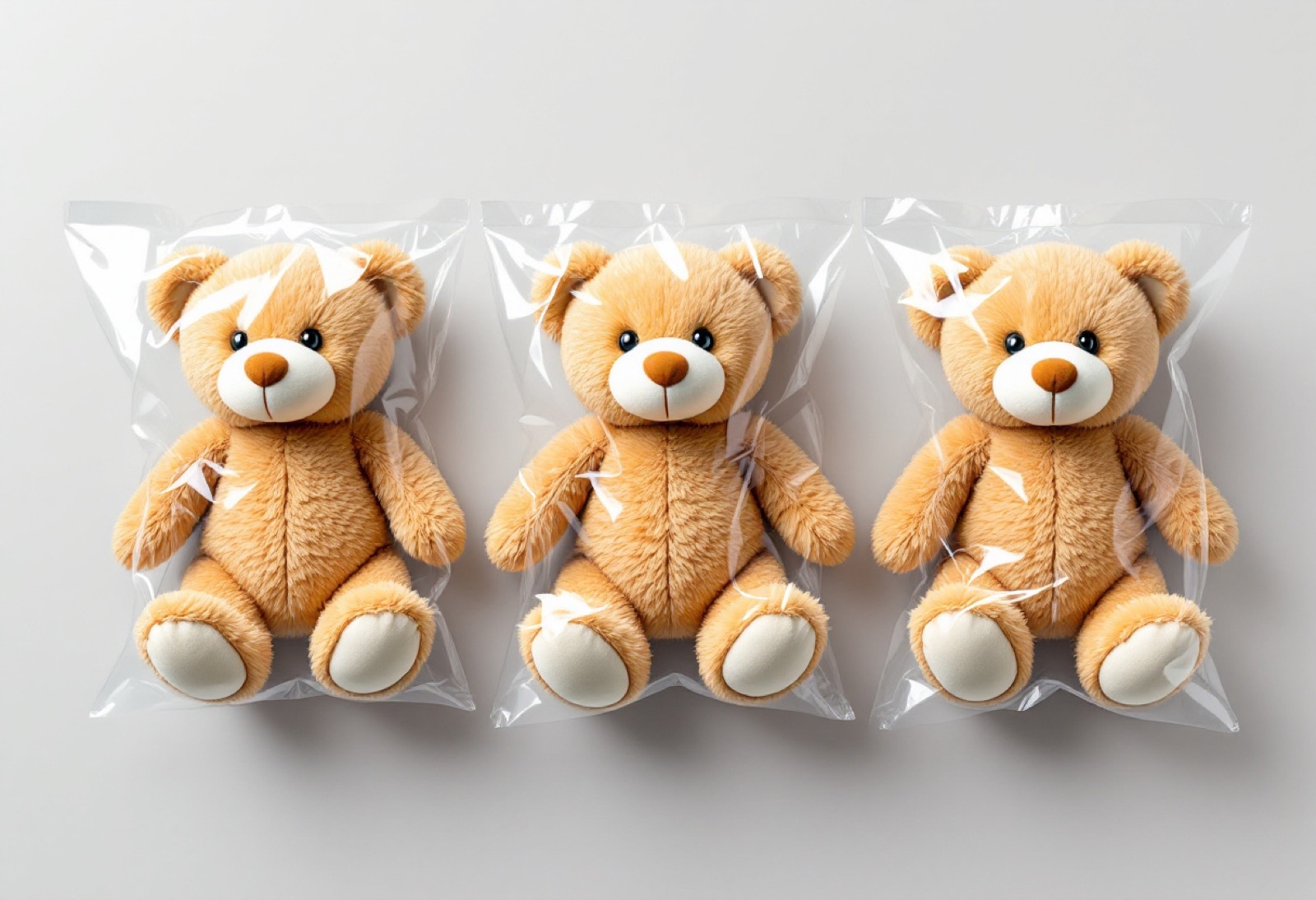 Peluche nuevo envasado individualmente